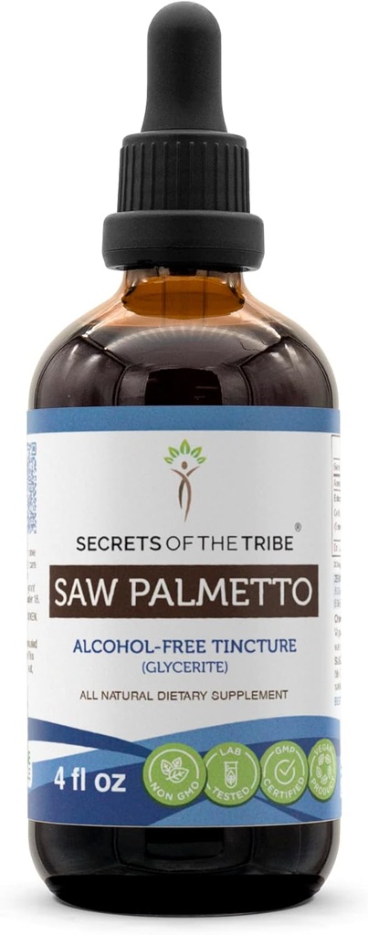 Estratto di liquido senza alcool, Palmetto di sega (Serenoa Repens) Bacca secca (4 FL OZ)