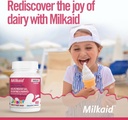 Milkaid Junior Flavor Pack | Aiuta a prevenire gas, Bloating, Diarrea nei bambini | Fast Acting Dairy Digestive Supplemento per bambini | 180 compresse