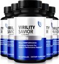 (5 Pack) Capsule virilità Salvatore per gli uomini, Official VirilitySavior Male Formula, Pillole Premium per Max Performance e Confidenza, Supporto All-Natural per la salute generale e benessere (300 capsule)