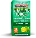 Stick Packs 16 Nutrienti & 7 B-Vitamins, Supporto Immune System, Antiossidanti potenti, Contiene Electrolytes, Verde, Lime Flavor, 14 Conte