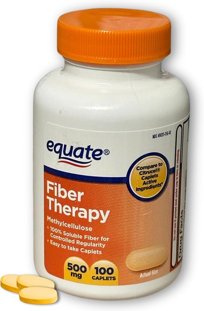 Fibra Terapia Methylcellulose 500mg,100ct (Pacchetto di 1)