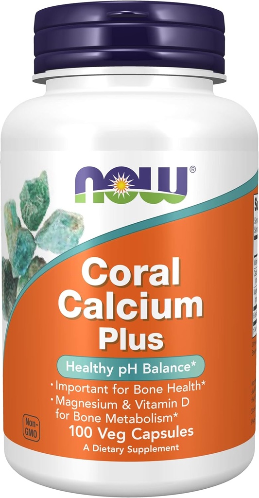Ora Alimenti Coral Calcium più Magnesio, 100 tappi di verdure (Pack of 2)