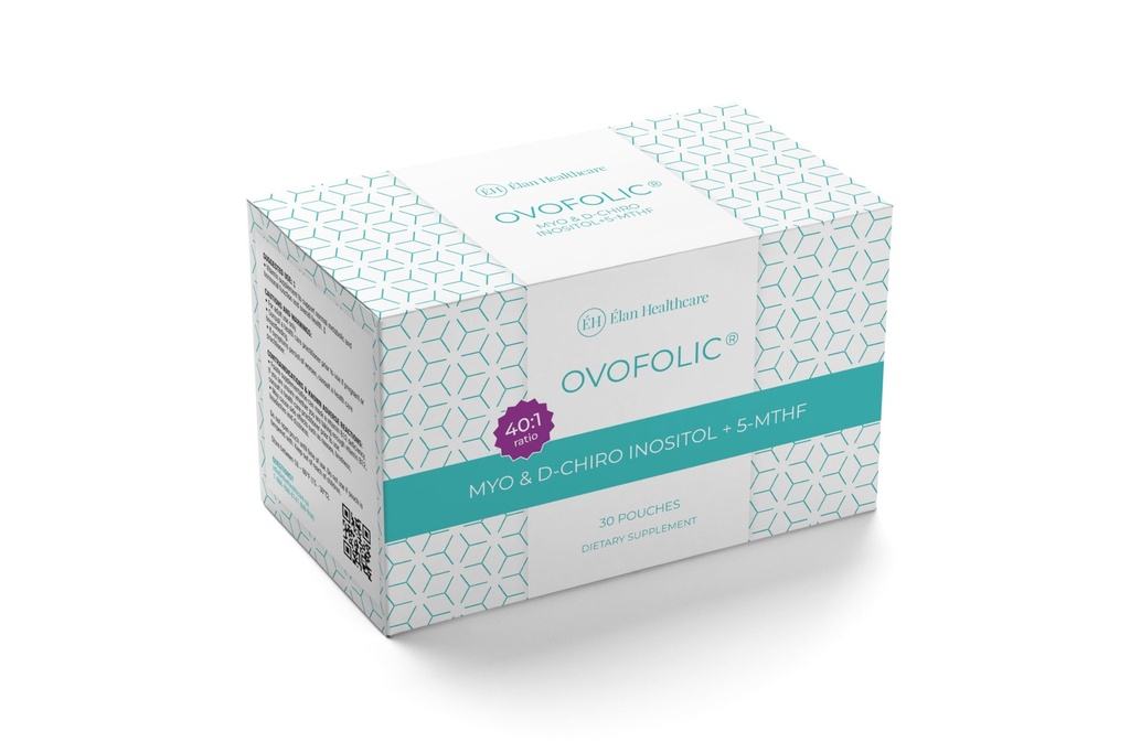 Ovofolic Inositol Supplemento - Myo-Inositol e D-Chiro Inositol Plus Folate attivo- Ideal 40:1 Ratio - 30 sacchetti