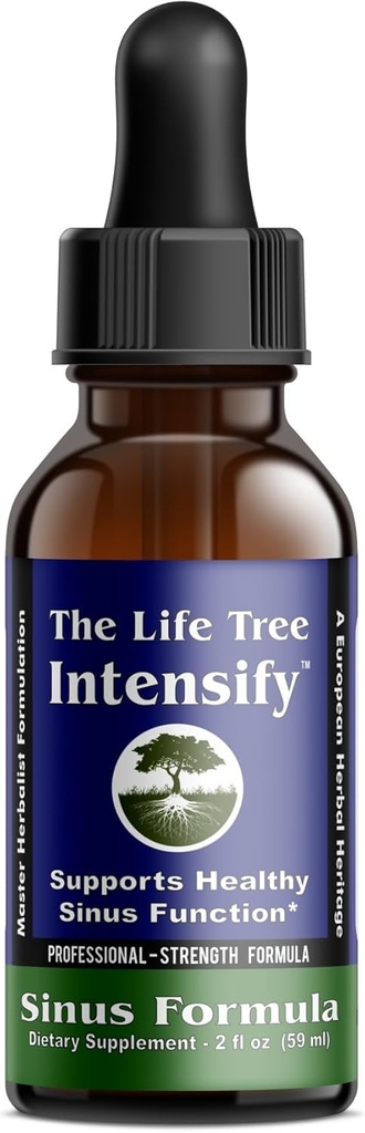 The Life Tree Intensify - Natural Sinus Support | Professional Strength | Promuove il respiro più facile entro soli secondi di utilizzo - 2 fl. oz Bottiglia.