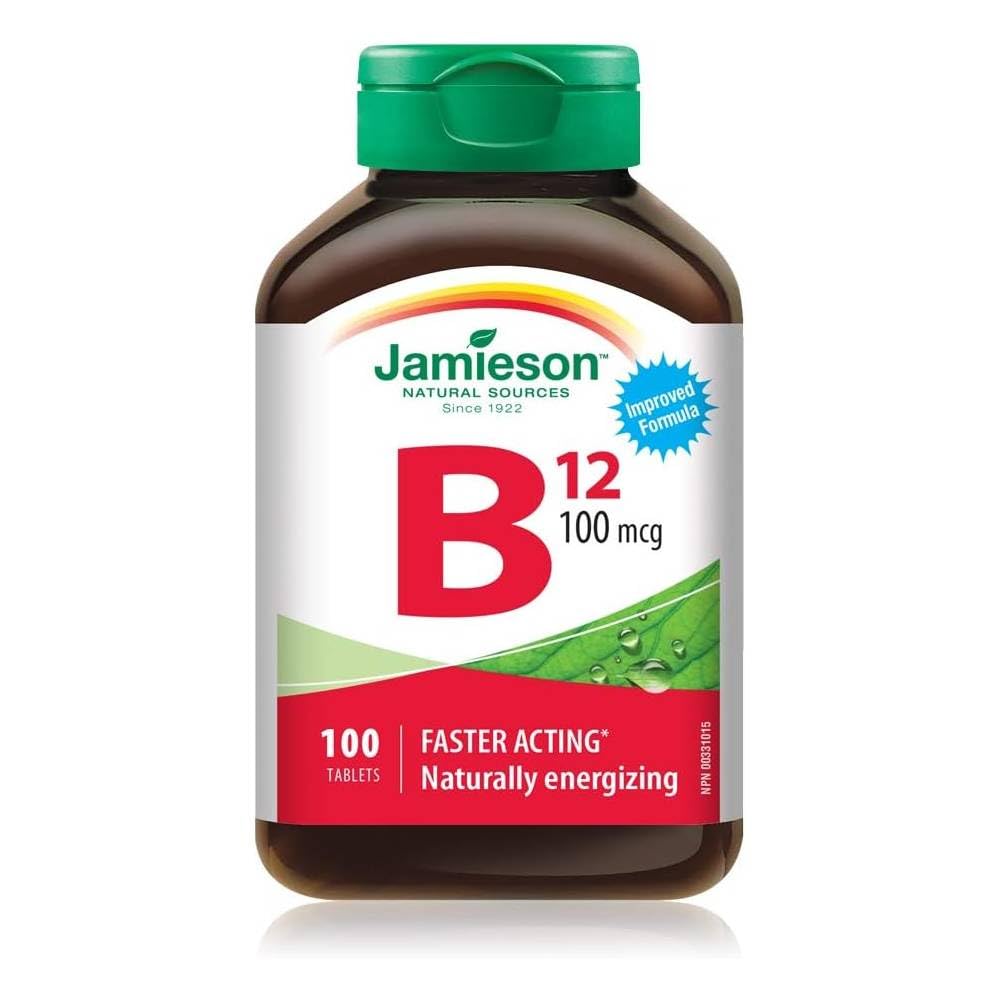 Jamieson B12 100 mcg (METHYLCOBALAMIN), 100 compresse