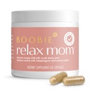 Boobie Relax Mom, Postpartum Stress Support Supplemento | Lactation approvato | Mood and Energy Support with Ashwagandha & L-Theanine, 60 capsule
