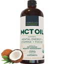 Viva Naturals Organic MCT Olio, 32 fl oz – Olio MCT per il caffè, USDA Organic, Non OGM, Paleo Certified & Keto Friendly, Supporta energia & Clarity Mentale