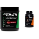 JYM Supplement Science PRE JYM 30 Serve - Ciliegia Nera & Vita JYM Sport Multivitamin & Mineral Support, Vitamina A, C, B6, B12, E, K, Boron, Biotin, Potassium 60 compresse