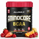 ALLMAX Nutrition AMINOCORE BCAA, Fruit Punch - 945 g Polvere - 8.18 Grammi di aminoacidi a catena ramificata per servire - con vitamine B - Nessun filler o aminoacidi non-BCAA - Sugar Free - 90 Servings
