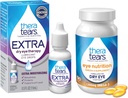 TheraTears 1200mg Omega 3 Supplemento per la nutrizione degli occhi, Trigliceride di lino organico olio di pesce & VIT E,90 conteggio gocce degli occhi, Terapia degli occhi extra asciutto, 15 mL,0.5 Fl oz