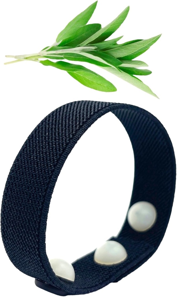 Cooling Hot Flash Wristband – Acupressure Band per Menopause, Night Sweats, Mood, Sleep, Emotional Support – Aromatherapy Clary Sage Scent