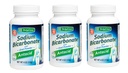 Polvere di bicarbonato di sodio puro di De La Cruz – lievito di sodio & polvere di cottura in alluminio Antacid gratuito per bruciore di stomaco & indigestione – imballato in USA - 4 OZ (3 bottiglie)