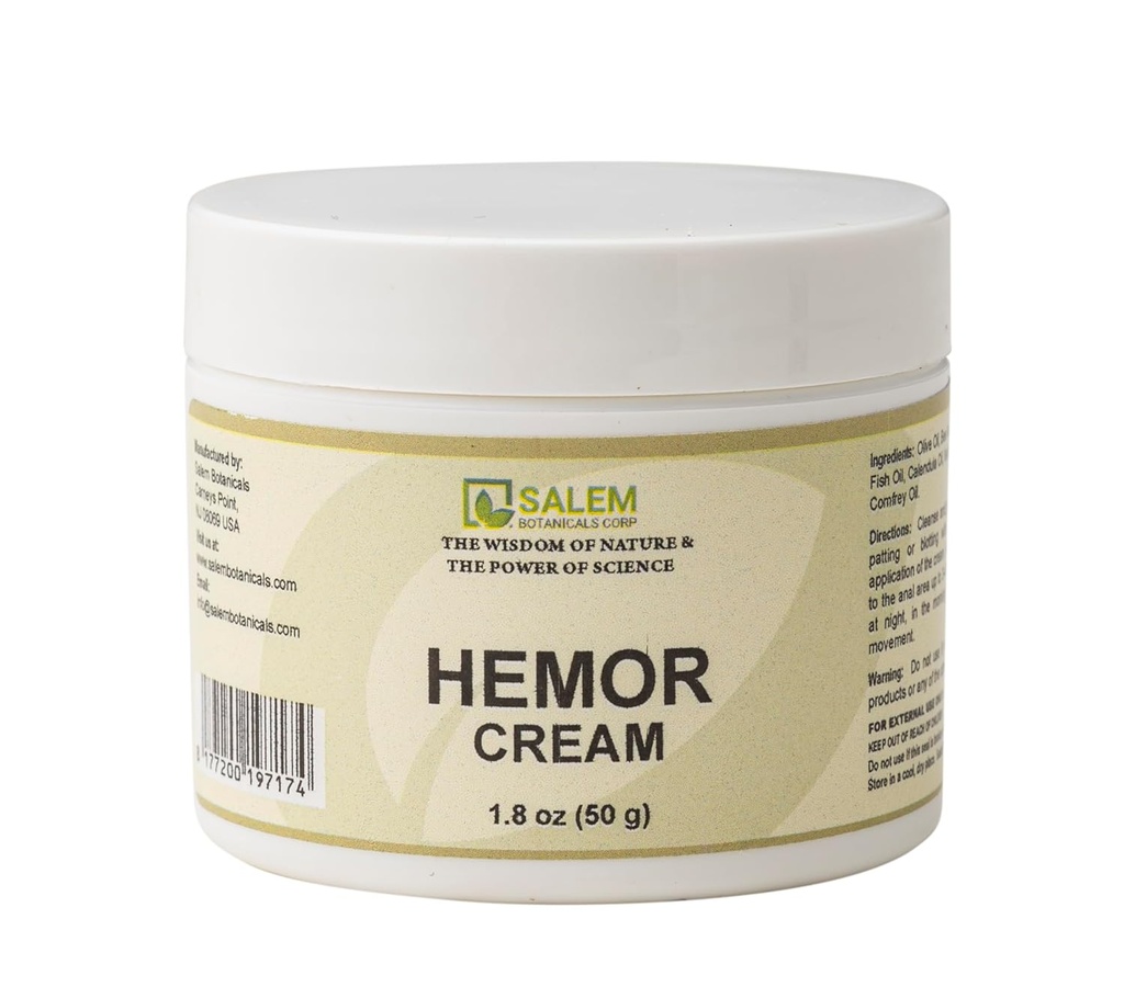 Salem Botanical Hemor Cream, 1,8 oncia