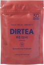 DIRTEA Reishi Mushroom Powder | 2000mg / Serving | Organic, Vegan & Non GMO | Qualità del sonno, Stress & Immunity Support | Supplemento ad alta resistenza | 60g - 30 Serve