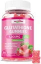 Glutathione Collagen Gummies Supplemento: Vitamine C, E, D&B12 Glutathione Supplemento 1000mg Formula per il supporto antiossidante Pelle