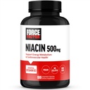 FORCE FACTOR Niacin Vitamina B3 per sostenere l'energia cellulare e la salute cardiovascolare, Niacin 500mg supplemento di salute cardiaca, Vegan, No Gelatin, Non-GMO, 100 capsule vegetali