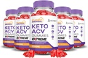 (5 Pack) Turbo Ripped Keto ACV Gummies Extreme 2000MG Turbo Ripped Keto Gummies Aceto di sidro di mele Formulato con Polvere di succo di barbabietola di melograno B12 Vegan Non GMO 300