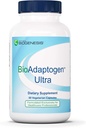 Nutra Biogenesis Bioadaptogen Ultra - Supplementi adaptogeni, Complesso di erbe adaptogenica per uomini e donne, Ashwagandha, Rhodiola Rosea, Ginseng per supporto di stress mentale - 60 capsule