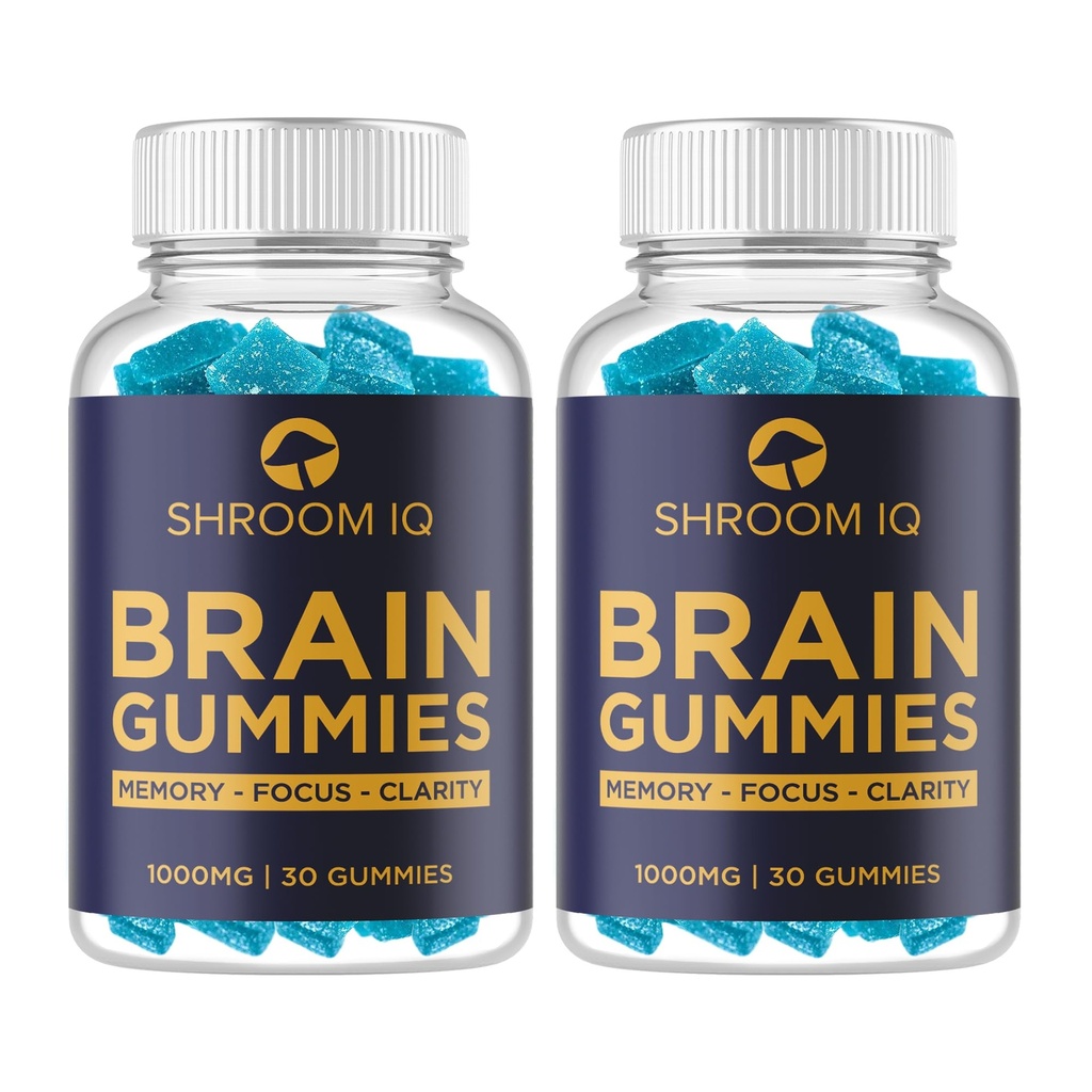 Integratori cerebrali per memoria e messa a fuoco - Gummie nootropiche per salute mentale e Booster del cervello