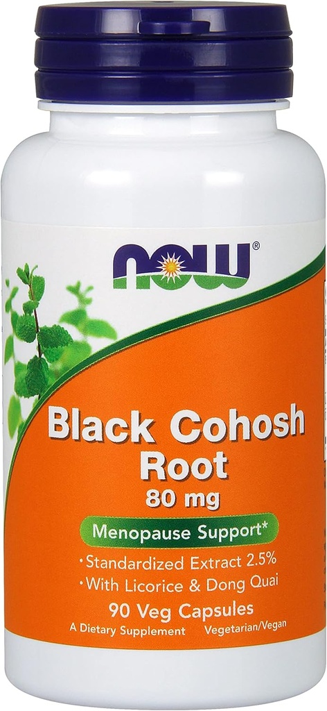 NOW Nero Cohosh 80 mg, 90 Conte (Pacchetto di 2)