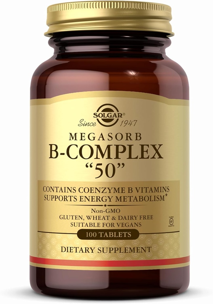 Solgar - Megasorb B-Complex "50", 100 compresse