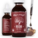 Hodgins Harvest Organic Reishi Mushroom Fruiting Body Extract Tincture - Extra Concentrated Dual Extract Supplement - Supporta la salute e il benessere del cuore - USDA Organic Mushrooms - 2 oz