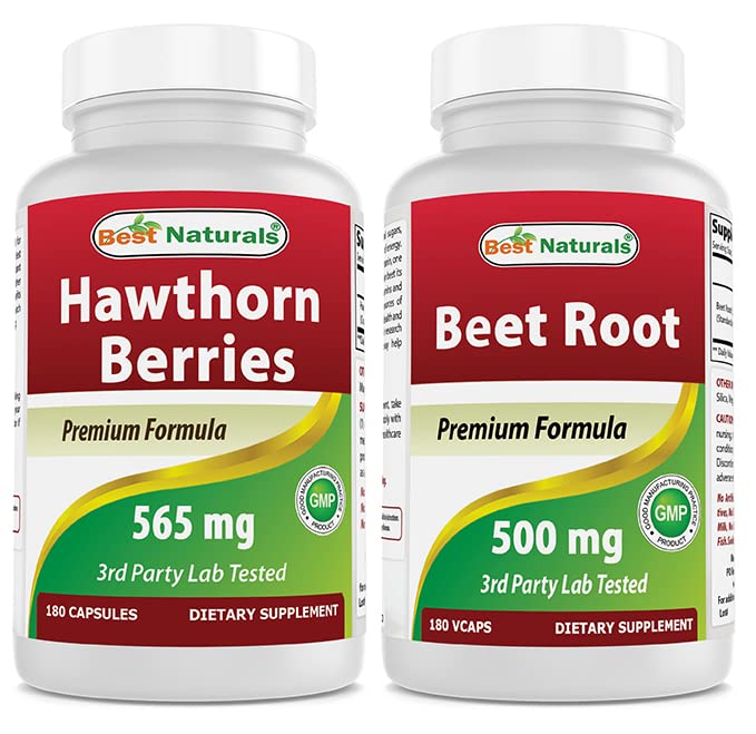 Hawthorn Berry 565 mg & Beet Roos Powder 500 Mg