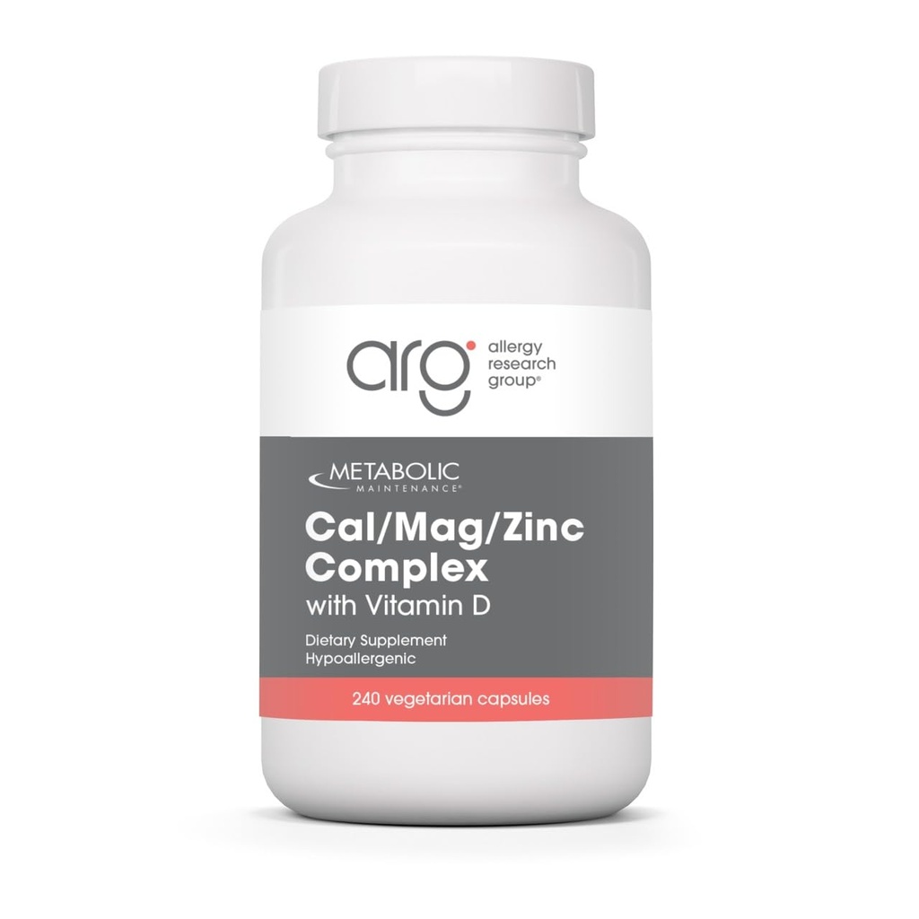 Complesso di zinco di Cal Mag con vitamina D-3 - Assorbimento più elevato per Bone + supporto cardiaco (240 capsule)