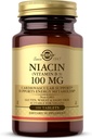 Niacin Solgar (Vitamina B3) 100 mg - 100 compresse - Supporta il metabolismo energetico - Non OGM, Vegan, Gluten Free, Dairy Free, Kosher - 100 Serve