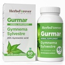 Herbsforever Gurmar Capsules | Gymnema Sylvestre Integratore di erbe | 7:1 Estratto concentrato | Supporta Stile di vita sano | 60 capsule di veg | Non-GMO & Vegan