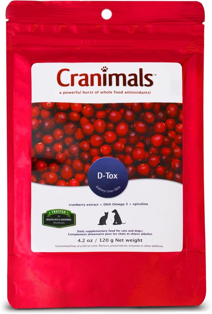 Cranimals D-Tox Supplemento per cani, 4.2 oz