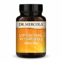 Dr. Mercola Liposomal Vitamin D3 - Supporta Cuore, Salute Bone & Immune - 5000 IU Per Serve - Non OGM, Soia Free & Gluten Free - 30 Capsule (30 Serve)