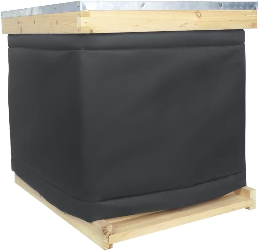 Ape Hive Wrap, Winter Hives Beekeeping Supplies fit 1 Deep Hives with 1 Medium Hive Box, Winter Protection Cover 600D Oxford Insulated Cover, Lightweight, Reusable (81"x15.7")