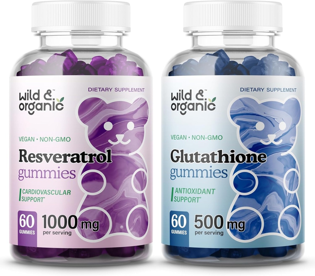 Gummie di resveratrolo selvatico & L-Glutathione