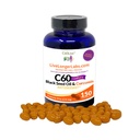 C60 Complete - Carbon 60 (Fullerene) con olio di semi neri e curcumina - Supplemento antiossidante - per la longevità e la funzione cognitiva - tutto naturale - 150 capsule di gel