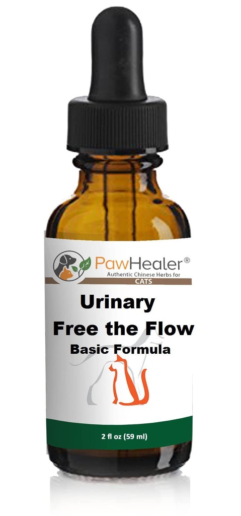 Cat & Small Dogs - Bladder Remedy for Stones & Crystals: 2 fl oz (59 ml) - Urinary Free The Flow - Basic - Made in USA - Works Great for Over 15 Years in The Herbal Business....