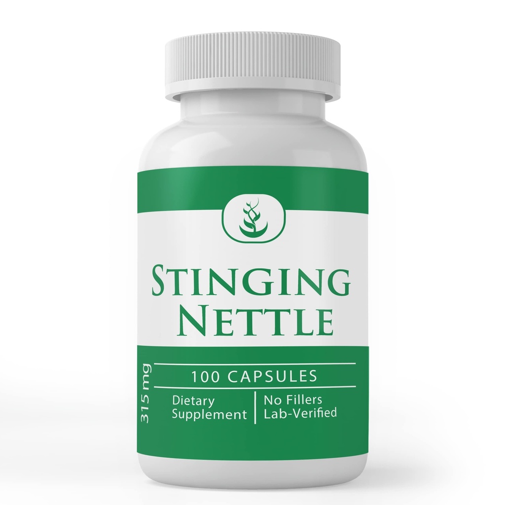 PURE INGREDIENTI ORIGINAL Sting Nettle (100 capsule) Leaf Sempre Pure, Nessun Additivo o Filler, Lab verificato