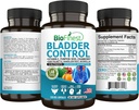 BioFinest Bladder Control Supplemento per Uomo e Donne - 120 Veg. Capsule - Saw Palmetto, Mirtillo, Semi di zucca, Vitamina E, Boswellia, Radice di Dandelion - Salute della vescica urinaria - Made in USA