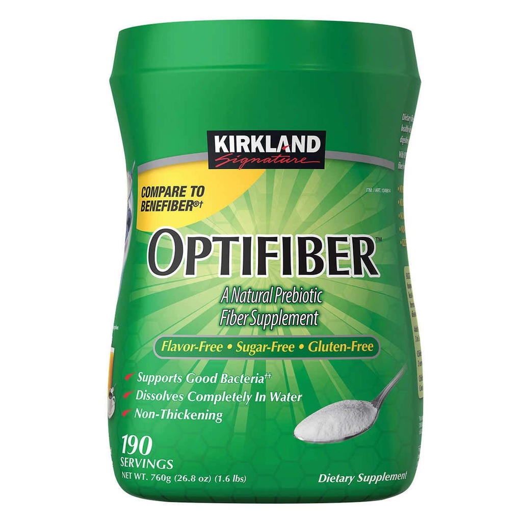 Kirkland Signature OPTIFIBER, 25.6 Once 190 Servings (2 Pack)