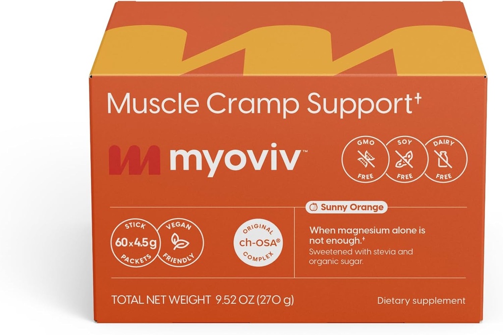 Rilievo di Cramp del muscolo potente - 60 Packets, aroma di arancio soleggiato - Supporto di Cramp del muscolo - Gravidanza & Lactation Sicuro