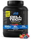 MuscleTech Creatina polvere di monoidrato - Cell-Tech Creatina polvere post Workout Recovery Drink, Muscle Builder & Musclebuilding Creatine Supplement - Fruit Punch, 6 lbs (56 Serv) - Packaging May Vary