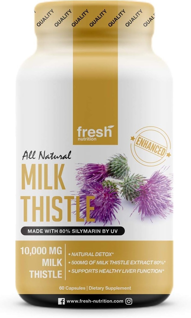Latte di nutrizione fresca capsule di cardo (10.000mg)