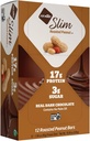 NuGo Slim Cioccolato scuro arrosto arachidi, 16g Protein, 2g Zucchero, 7g Fibra, Carburo basso netto, Keto Friendly, Gluten Free, 12 Conte