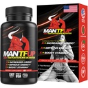 MANTFUP Vitality Enhancer per gli uomini | Booster testosterone ad azione rapida e supplemento giornaliero per sostenere la salute maschile & Libido | Potenciadores de Testosterona | Made in USA (1 Mese di alimentazione, 60 Caplets)
