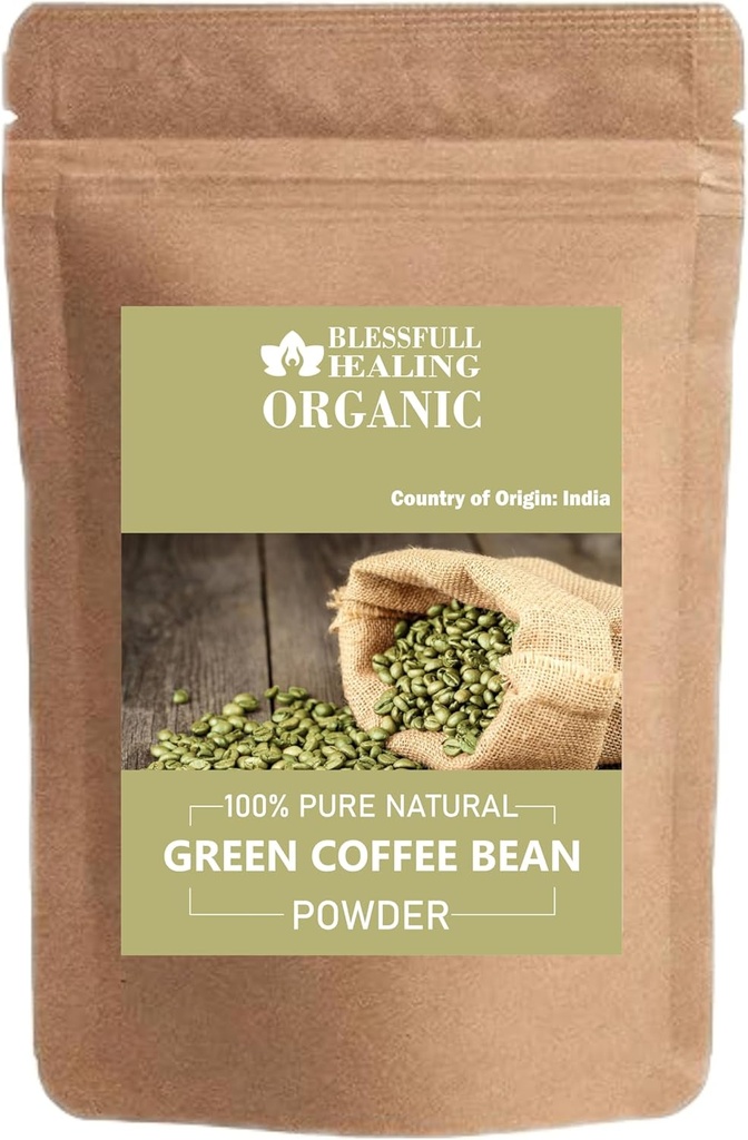 Polvere di chicco di caffè verde organico 100% puro naturale 300 Gram / 10.58 oz