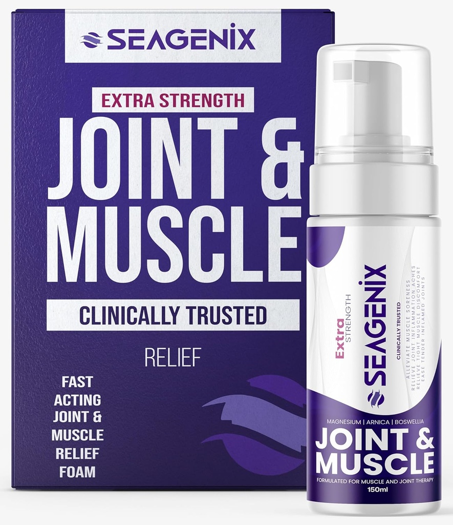 Muscolo ad alta resistenza + Schiuma comune - Magnesio | Boswellia | Arnica | Formula - Joint and Muscle Relief – Ease Inflamed Joints and Muscles - All Natural – Joints + Muscle Relief