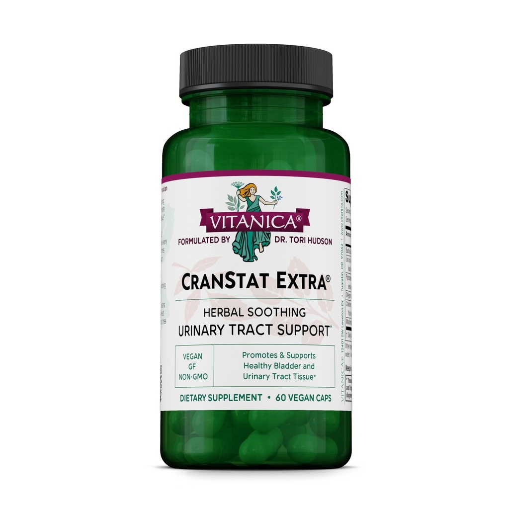Vitanica CranStat Extra, Supporto del tratto urinario, Vegan, 60 capsule
