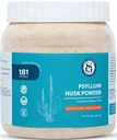 Psyllium Husk Powder- 2lb, 32oz | Easy Mixing Dietary Fiber | Cleanse Your Digestive System | Finely Ground Powder | Ideale per Keto Baking | Non OGM