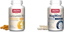 Jarrow Formulas Curcumin 95 500mg - Fino a 120 Servings (Veggie Caps) - Estratto di curcumina etrica & MagMind Brain Health con Magtein (Magnesium L-Threonate), Integratore alimentare