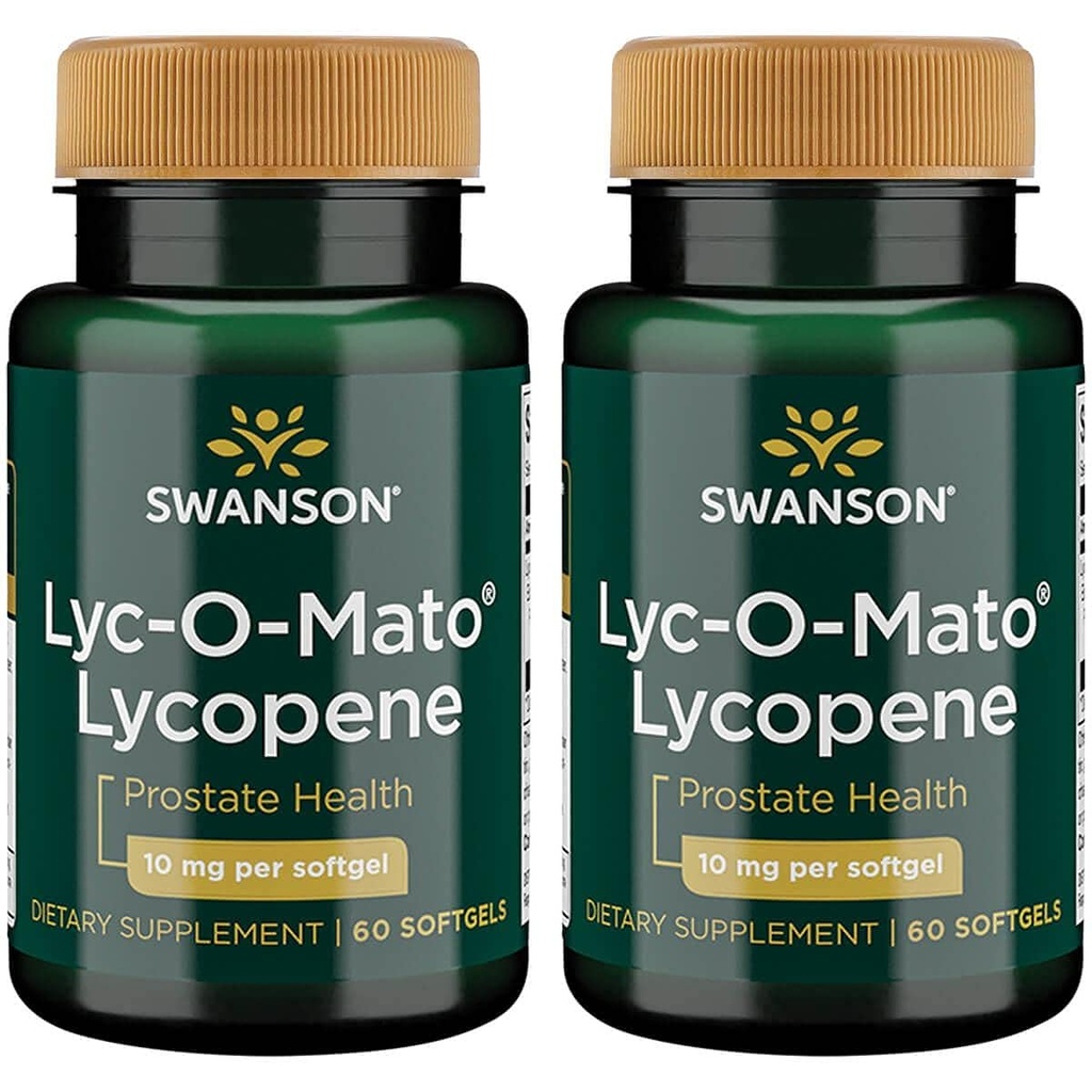 Swanson Lyc-O-Mato Lycopene 10 Milligrams 60 Sgels (2 Confezione)